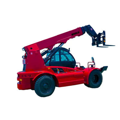 Carrello elevatore telescopico dell'operatore di certificazione di Ton Rough Terrain Forklift With del mondo 5