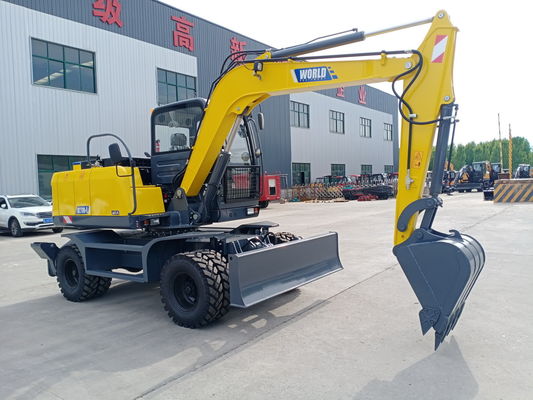 Meccanico Mini Wheel Crawler Excavator Bucket 0,2--.6cbm per il fiume pulito