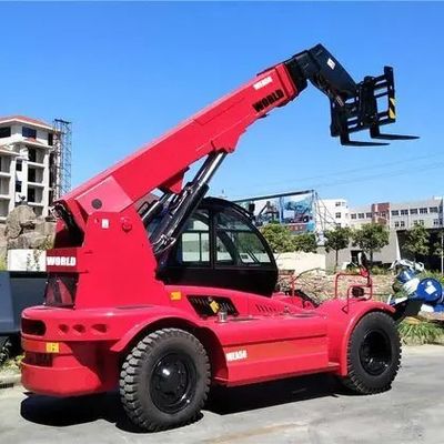 Carrello elevatore telescopico dell'operatore di certificazione di Ton Rough Terrain Forklift With del mondo 5