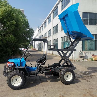 Il trattore blu di Mini Garden Tractor Diesel Electric con attacca