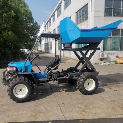 Il trattore blu di Mini Garden Tractor Diesel Electric con attacca