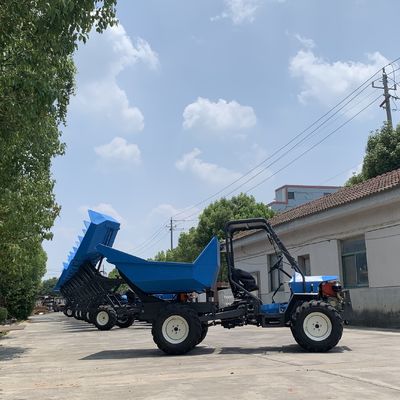 Mini Agriculture Tractor Articulated Steering verde con il motore dorato del pesce