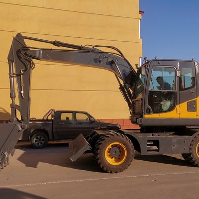 2200rpm ha spinto Mini Excavator Bucket Wheel Excavator con Cummins Engine