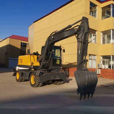 2200rpm ha spinto Mini Excavator Bucket Wheel Excavator con Cummins Engine