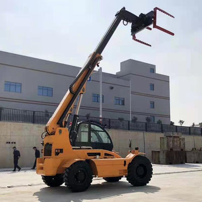 Carrello elevatore telescopico dell'operatore di flessibilità con l'alta forcella intensa