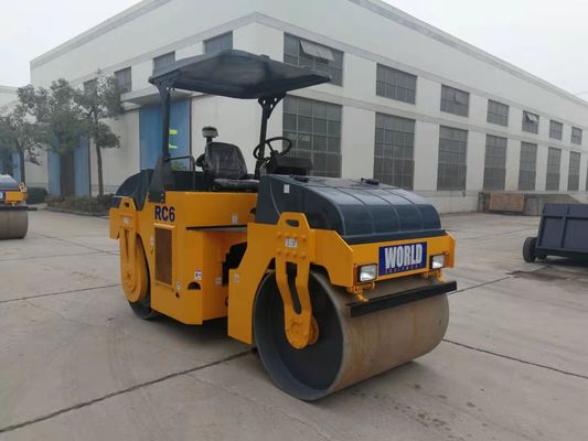 Struttura articolata che vibra il singolo rullo 6000kg Mini Road Roller del tamburo