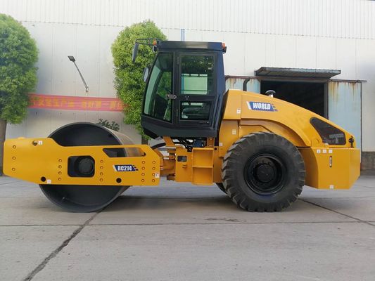 Passeggiata resistente vibratoria del rullo compressore del doppio tamburo dietro il rullo vibrante