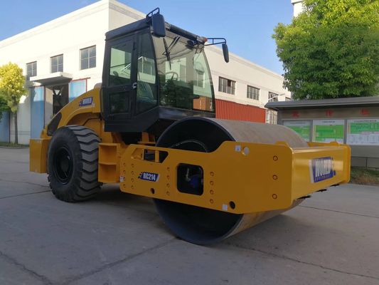 Passeggiata resistente vibratoria del rullo compressore del doppio tamburo dietro il rullo vibrante