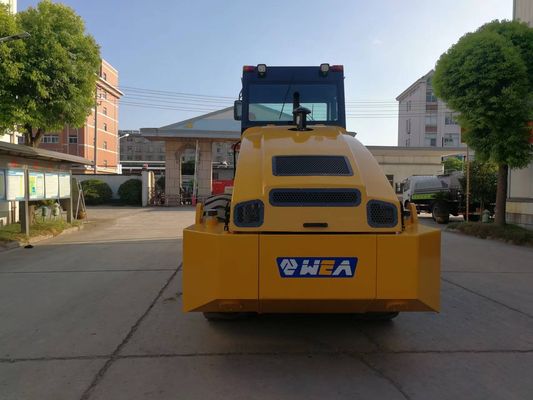 Passeggiata resistente vibratoria del rullo compressore del doppio tamburo dietro il rullo vibrante