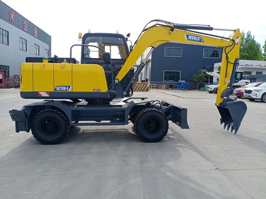 Meccanico Mini Wheel Crawler Excavator Bucket 0,2--.6cbm per il fiume pulito