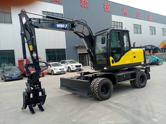 Il meccanico Wheel Type Excavator della Cina con attacca per legno o erba