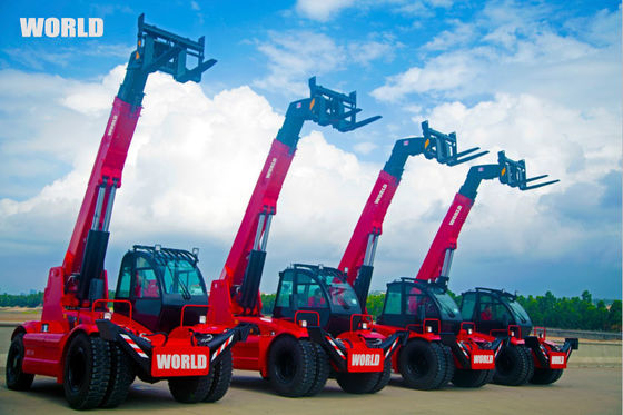 Carrello elevatore del terreno ruvido del mondo 5ton con l'operatore telescopico di certificazione
