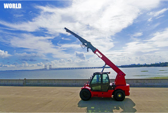 Cina mondo 11 tonnellate grande controllo idraulico carrello elevatore telescopico caricatore a ruote in vendita