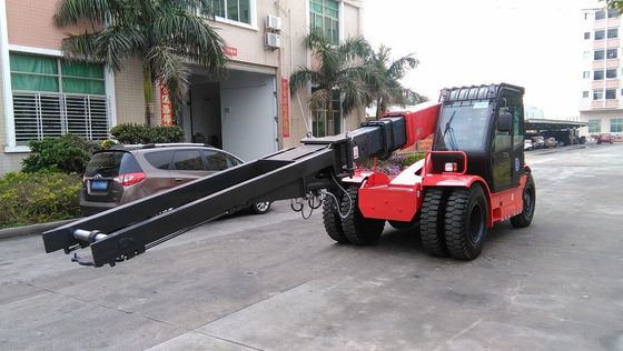 Cina mondo 11 tonnellate grande controllo idraulico carrello elevatore telescopico caricatore a ruote in vendita