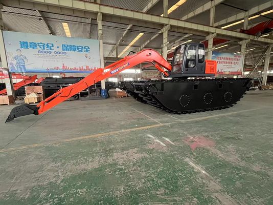 China Top Brand Non utilizzato escavatore anfibio HK150SD Con 0,25 M3 River Machine di pulizia Long Reach Boom