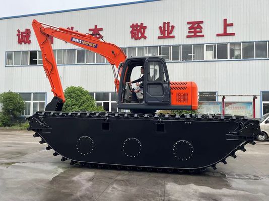 China Top Brand Non utilizzato escavatore anfibio HK150SD Con 0,25 M3 River Machine di pulizia Long Reach Boom