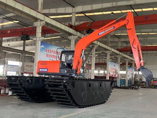 WORLD Escavatore anfibio HK150SD con 0,25 a 0,5 M3 Rivers Cleaning Machine Long Reach Boom