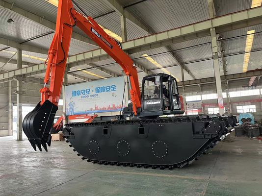 WORLD Escavatore anfibio HK150SD con 0,25 a 0,5 M3 Rivers Cleaning Machine Long Reach Boom