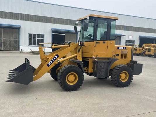 Pala caricatrice frontale W120 Peso operativo 2 tonnellate per agricoltura cava benna 0,6 m3 0,8 m3